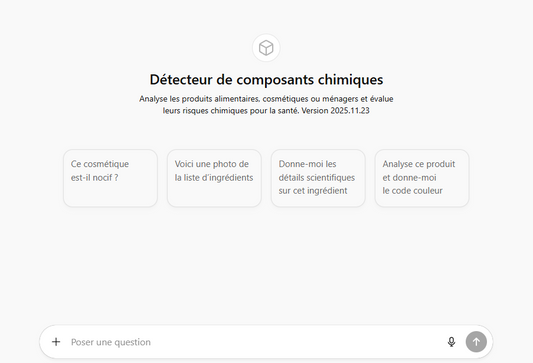 Détecteur de composants chimiques