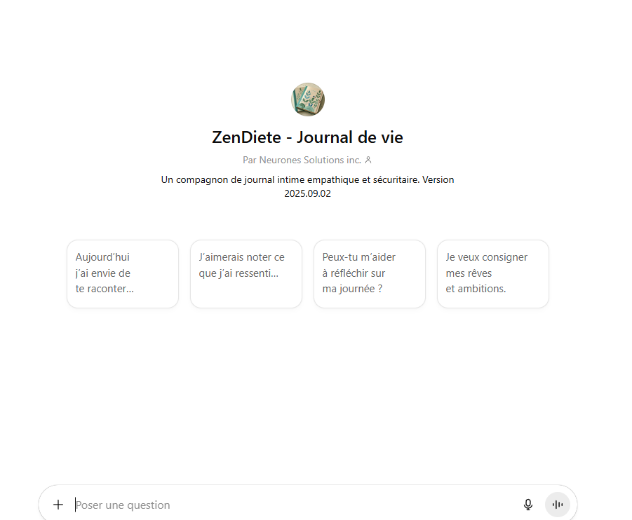 Zendiète - Journal de Vie