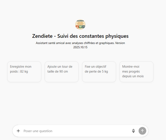 ZenDiète - Suivi des constantes physiques