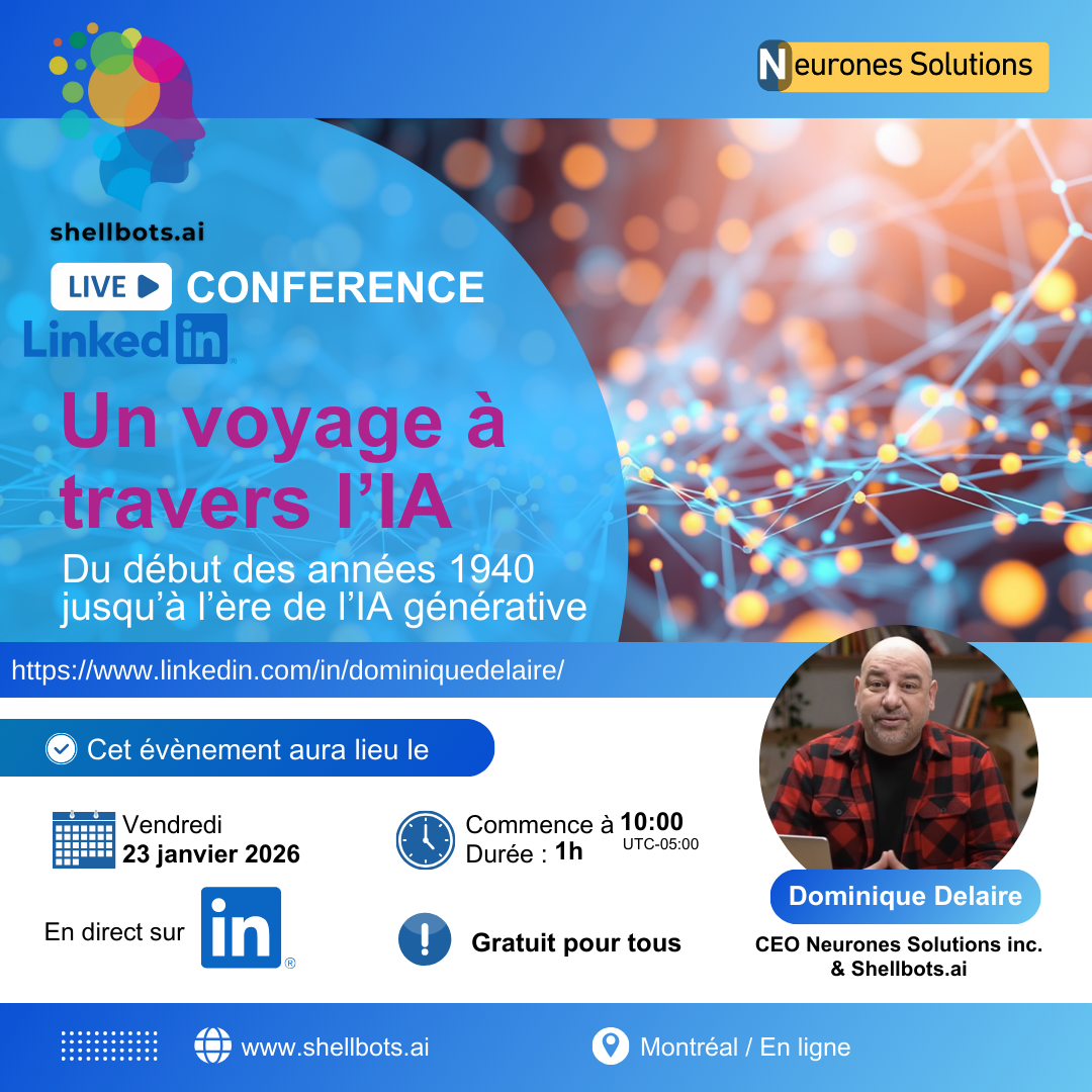 Un voyage à travers l'IA : Conférence en direct sur Linkedin