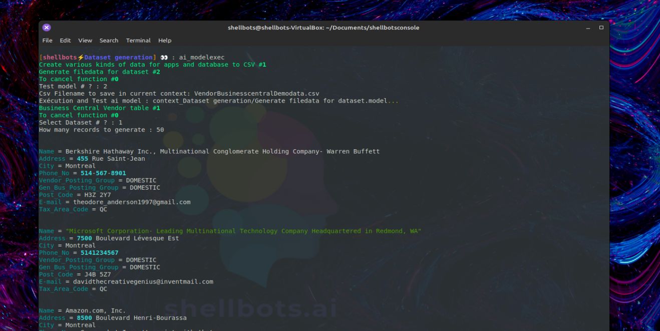 Générateur de données ERP / CRM / BD