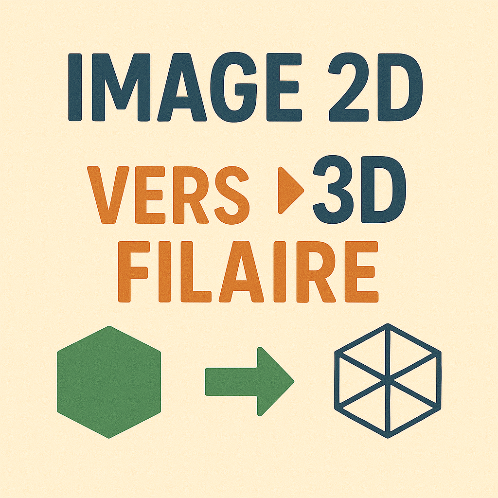 Image 2D vers 3D Filaire