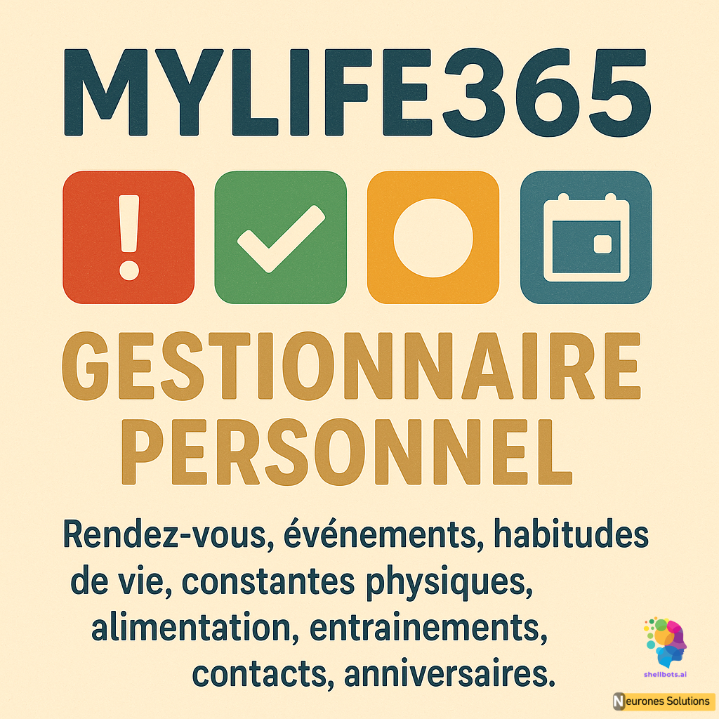 Mylife365 : votre assistant personnel complet !
