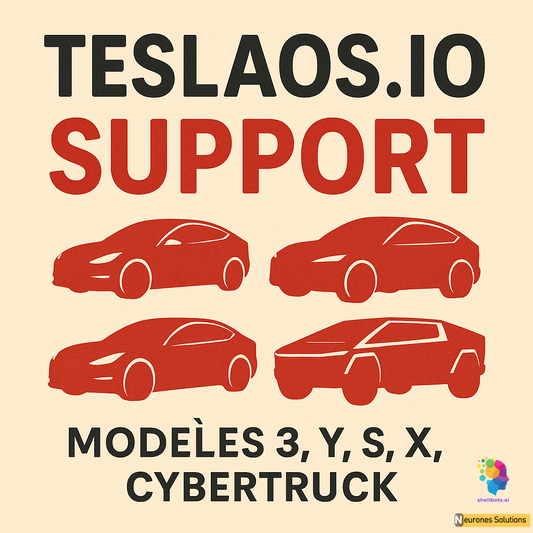 TeslaOS.io Support Modèles 3, Y, S, X, Cybertruck