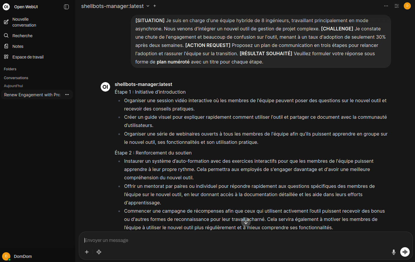 Modèle version Pro pour Manageurs et Directions