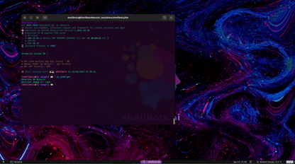 ShellbotsOS, système d'exploitation dédié à l'IA, incluant framework shellbots